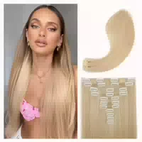 Clip in Extensions 24 Inch Pack Of 11 Dunkelblond mit Strä 1 st