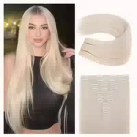 Haarverlängerungen Clip in Damen 61 cm 24 Inch Pack Of 11 He 1 st