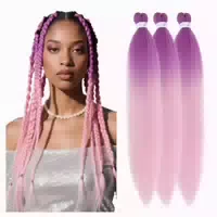 Haarverlängerungen Ez Box 66 cm Pack Of 3 Pfirsichviolett 1 st