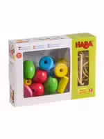 Haba Lernspielzeug Fädelspielzeug Bambini Perlen