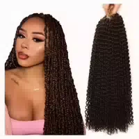 Häkelhaar Twist Wasserwellen 51 cm 7 Packs 4# 24inch 7er Pa 1 st
