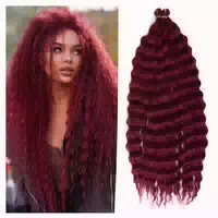 Häkelzöpfe Haarverlängerungen Tief Twist 22 Zoll 3er Locken 1 st
