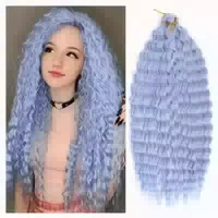 Häkelzöpfe Tief Twist Locken Orange Ocean Wave 22 Zoll Ingwe 1 st