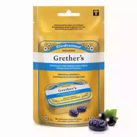 Grethers Blackcurrant Silber Zuckerfrei Past Beutel Refill