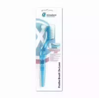 Miradent Prothesenbürste Protho Brush De Luxe Blau Transparent 1 St