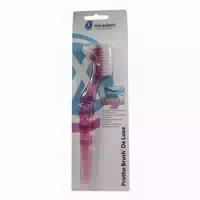Miradent Prothesenbürste Protho Brush De Luxe Pink Transaprent 1 St