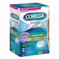 Corega Tabs 3 Minuten, für Herausnehmbaren Zahnersatz Dritte Zähne