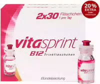 Vitasprint B12 Trinkfläschchen 2x30 st Pulver zur Herstellung einer Lösung zum Einnehmen