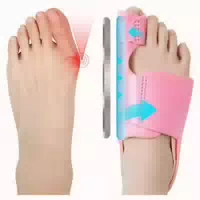 Hallux Valgus Korrektur Schiene 2x Zehenspreizer Rutschfeste 1 st