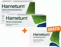 Hametum Hämorrhoiden Salbe 25 g 10 Zäpfchen Gratis Feuchttücher