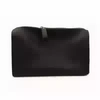 Hammann Lederwaren Triangle Washbag m Black – Elegante Kulturtasche aus Chervo Kalbleder