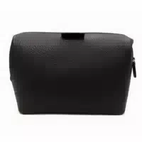 Hammann Lederwaren Kulturbeutel aus Chervo Kalbsleder Schwarz – Elegante Leder Kulturtasche