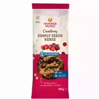 Hammermühle Simply Seeds Kekse Cranberry Glutenfrei