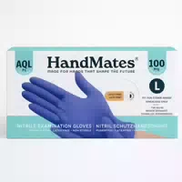 Handmates | Nitril Schutzhandschuhe Gr l | Puderfrei, Latexfrei & Unsteril