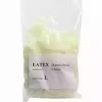 Handschuhe Einmal Latex Unsteril Groß 4 Stück
