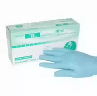 Handschuhe Nitril Puderfrei Unsteril Größe l Blau