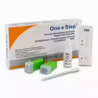 One Step Tsh Schnelltest Komplettes Set zur Früherkennung einer Schilddrüsenunterfunktion 2 st