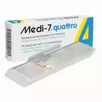 Medi 7 Quattro Medikamentendosierer 4 Fã¤cher Weiss