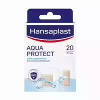 Hansaplast Aqua Protect Pflaster | Wasserdichte Pflaster | Flexible Duschpflaster | 20 stk