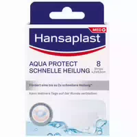Hansaplast Aqua Protect Rundpflaster | Wundpflaster | für Empfindliche Haut | 100 % Wasserdicht | Pflaster zum Schwimmen & Baden | Extra Starke Klebkraft | Nicht Verklebende Wundauflage | Flexible & Atmungsaktiv | Transparent | 24 Stück