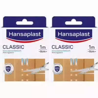 Hansaplast Classic Wundpflaster | Extra Starker Halt | Atmungsaktiv | Schützt vor 99 % der Bakterien | Zuschneidbare Wundauflage | 20 Streifen 10 cm X 8 cm Jetzt 20% mit dem Code Hp20 Sparen