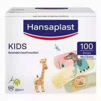 Hansaplast Kids Strips 19x72mm 100 St Pflaster