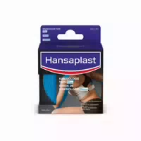 Hansaplast Kinesiologie Tape Blau | Unterstützt die Muskel und Gelenkfunktion | Aktive Erholung | Fördert die Durchblutung | 5 cm X 5 m