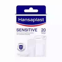 Hansaplast Sensitive Pflaster | Hautfreundliche Pflaster | Schonender Wundschutz | 5 m X 8 cm