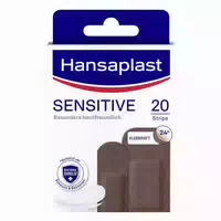 Hansaplast Sensitive 20 Strips Dunkel 20 St Pflaster