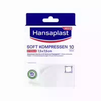 Hansaplast Soft Kompresse 7 5x7 5cm10 Stück
