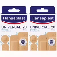 Hansaplast Universal Wundpflaster | Wasserabweisend | Starke Klebkraft | Nicht Verklebende Wundauflage | Atmungsaktive Universal Pflaster | 20 Stück Jetzt 20% mit dem Code Hp20 Sparen