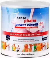 Hansepharm Power Eiweiß Plus Himbeere Vanille 750 g Pulver