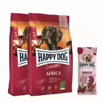 Happy Dog Sensible Africa Doppelpack Happy Dog Dental Sticks für Hunde