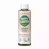 Happy Earth Natürliches Gesichts & Körperöl 100% Baby & Kind