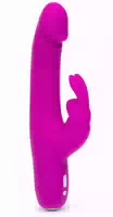 Rabbitvibrator „realistic Slim“ Mit 12 Vibrationsmodi Und 2 Motoren, 24 Cm