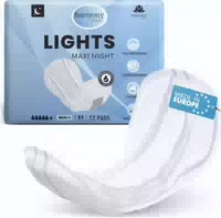 Lights Maxi Night Saugstarke Unisex Inkontinenzeinlagen – Diskret & mit Auslaufschutz