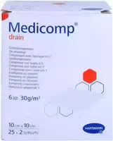Medicomp Drain Schlitzkomp Steril 25 X 2 Stück g