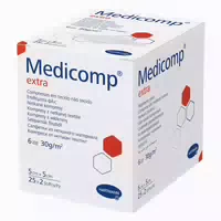 Medicomp Extra Vlieskomp Steril 5x5 cm 6lagig