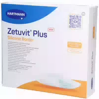 Zetuvit Plus Silicone Border Selbstklebende Silikon Sap Wundauflage 20 X 20 Cm