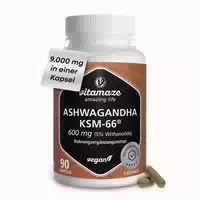 Bio Ashwagandha Ksm 66 Kapseln – 30mg Withanolide Premium Markenrohstoff Aus Indien, True Nature