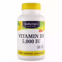 Healthy Origins, Depot Vitamin D3, 125mcg 5 000iu , Weichkapseln