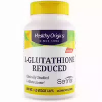 Healthy Origins, l Glutathione Reduced, Vegane Kapseln