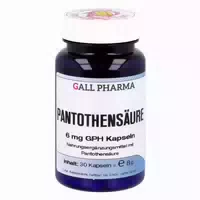 Pantothensäure 6 Mg Gph Kapseln 30 St