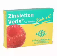 Zink Verla 5 Mg Lutschtabletten Himbeere 50 St