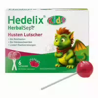 Hedelix Herbalsept Husten Lutscher Kids 6 St