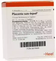Placenta Suis Injeel 10 Stück Flüssige Verdünnung zur Injektion