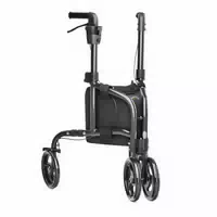 Helavo Dreiradrollator Schmal Faltbar 3 Raeder Aluminium All Terrain Gehhilfe 5,5kg