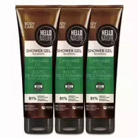 Hello Nature Duschgel Hanf Cannabis Shower Gel für Hautpflege