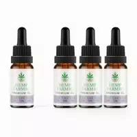 Hempfarmic Sleep Well Oil 4er Set Cbd 10% Cbg 10% Cbn 10%