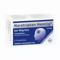 Naratriptan Hennig Bei Migräne 2,5mg 2 St Filmtabletten